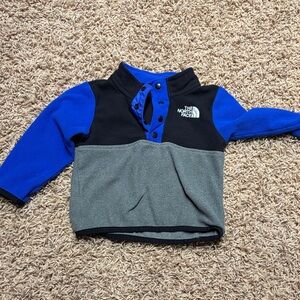 The North Face Black and Blue Fleece Jacket